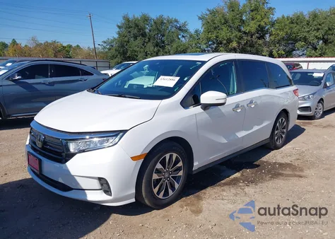 2024 Honda Odyssey Ex-L из США, поврежденный, VIN 5FNRL6H61RB048292